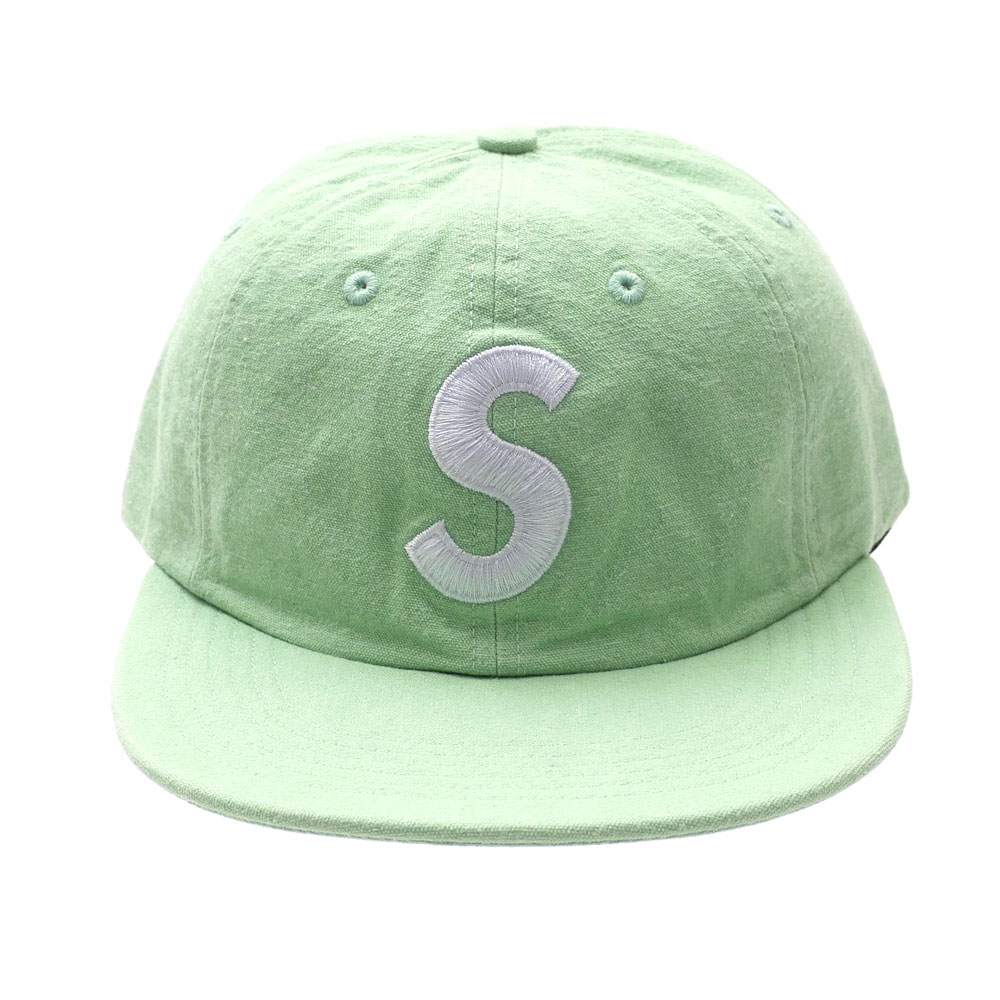 Supreme Washed Chambray S Logo 6-Panel 緑 - キャップ
