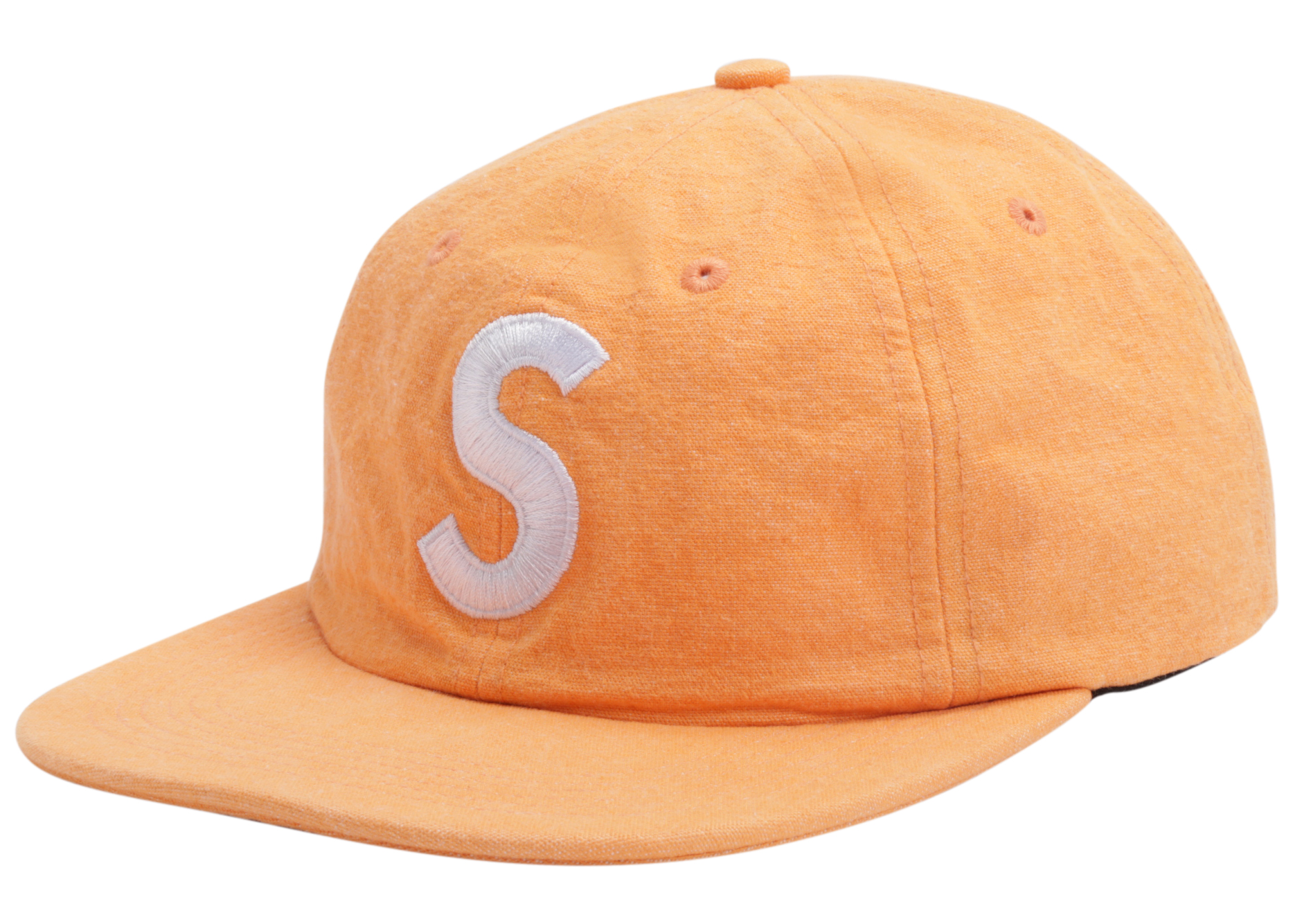 Supreme Washed Chambray S Logo 6-Panel Orange - SS18 - CN