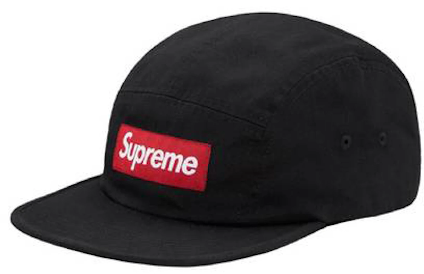 SUPREME DISTRESSED RIPSTOP CAMP CAP BLACK OS FW23 WEEK 1 (AUTHENTIC) BRAND  NEW