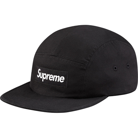 Supreme Washed Chino Twill Camp Cap (SS24) Black - SS24 - US