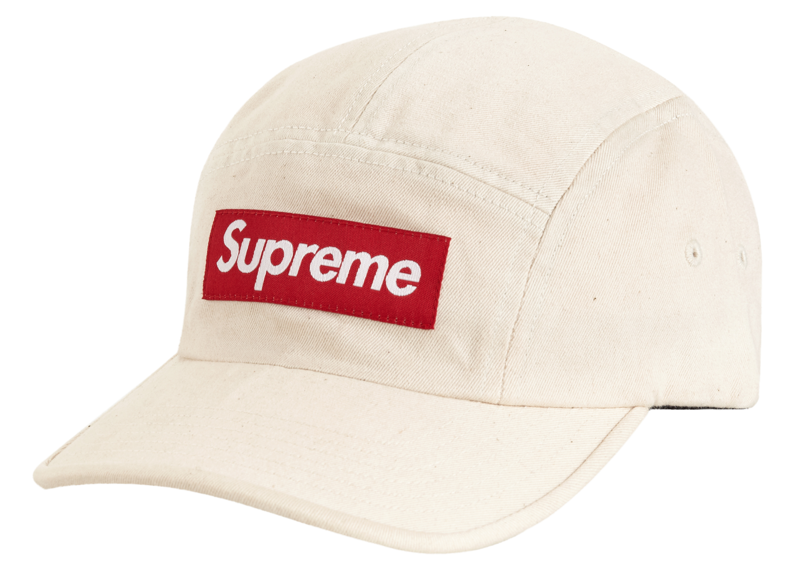 Supreme Washed Chino Twill Camp Cap (FW20) Natural