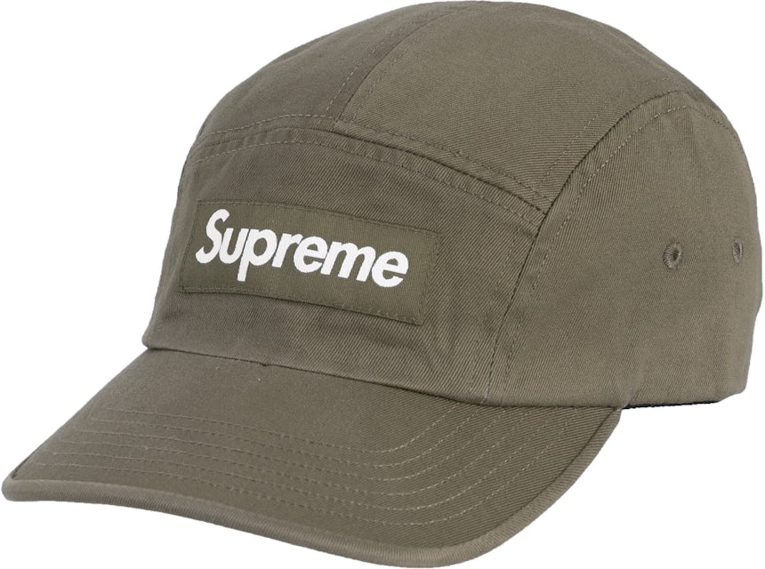 Supreme Washed Chino Twill Camp Cap 'Light Olive