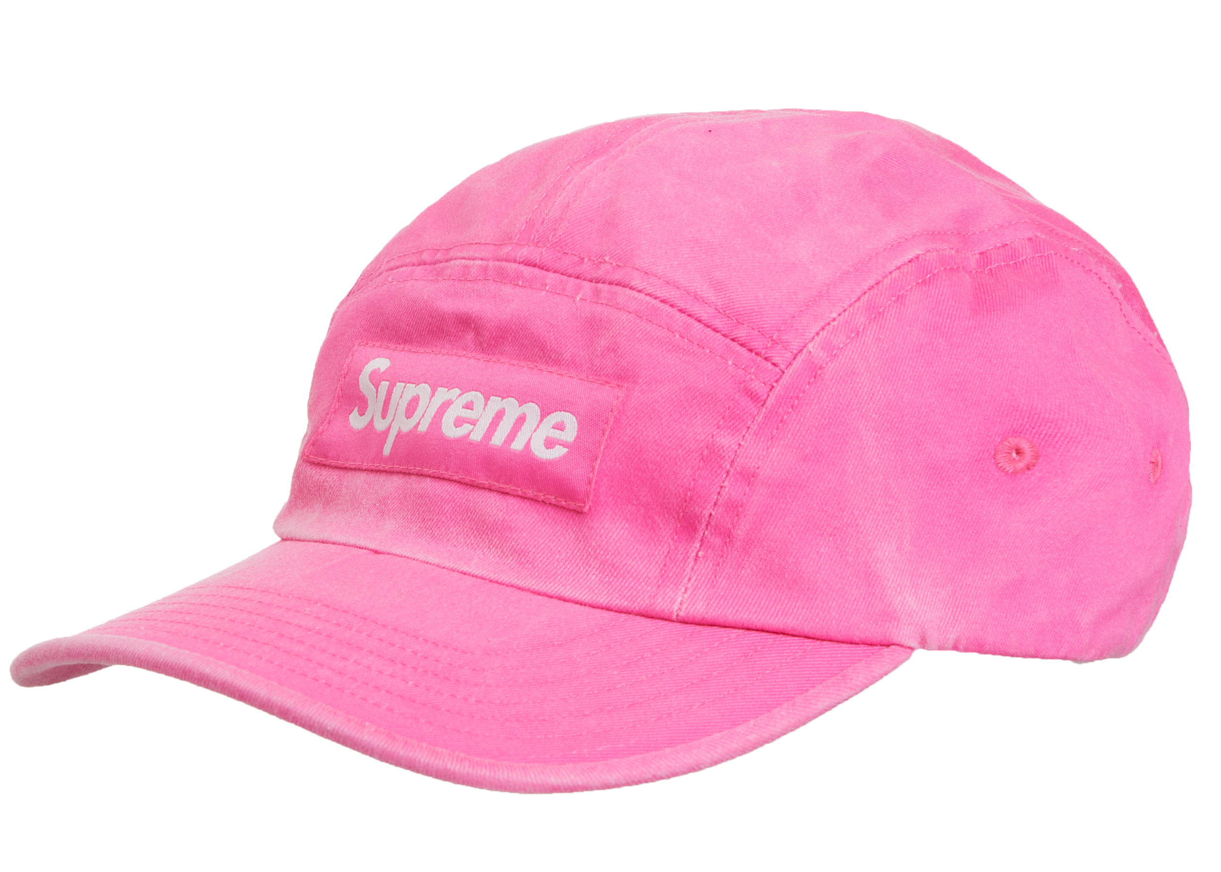 Supreme Washed Chino Twill Camp Cap (FW20) Pink