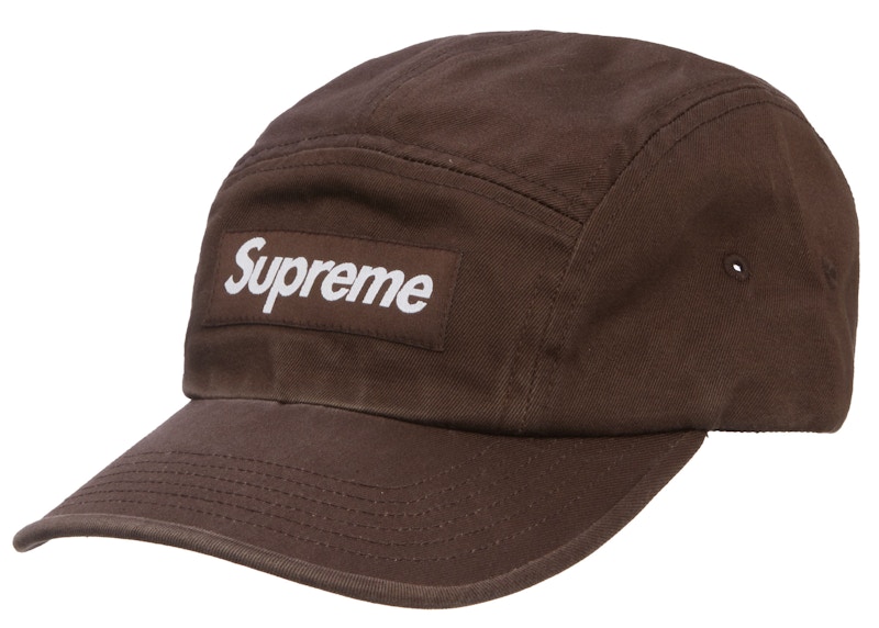 Supreme Washed Chino Twill Camp Cap (FW22) Brown - FW22 - GB