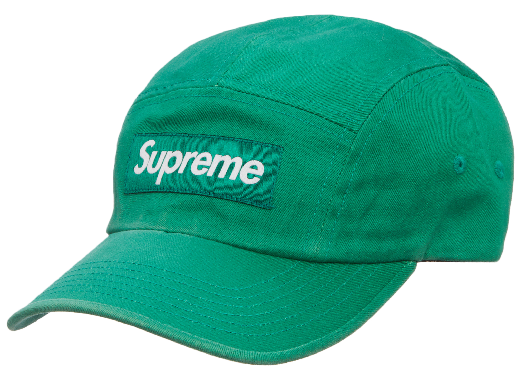 Supreme Washed Chino Twill Camp Cap (FW22) Green - FW22 - US