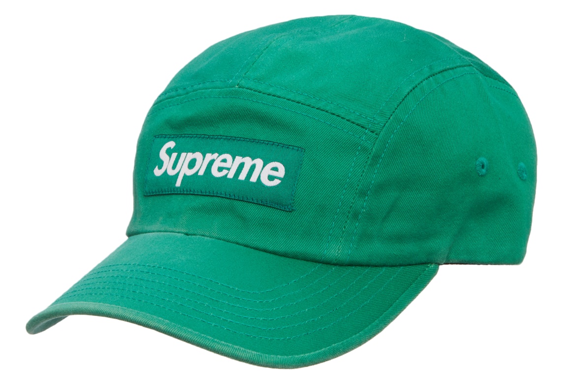 Pre-owned Supreme Washed Chino Twill Camp Cap (fw22) Green