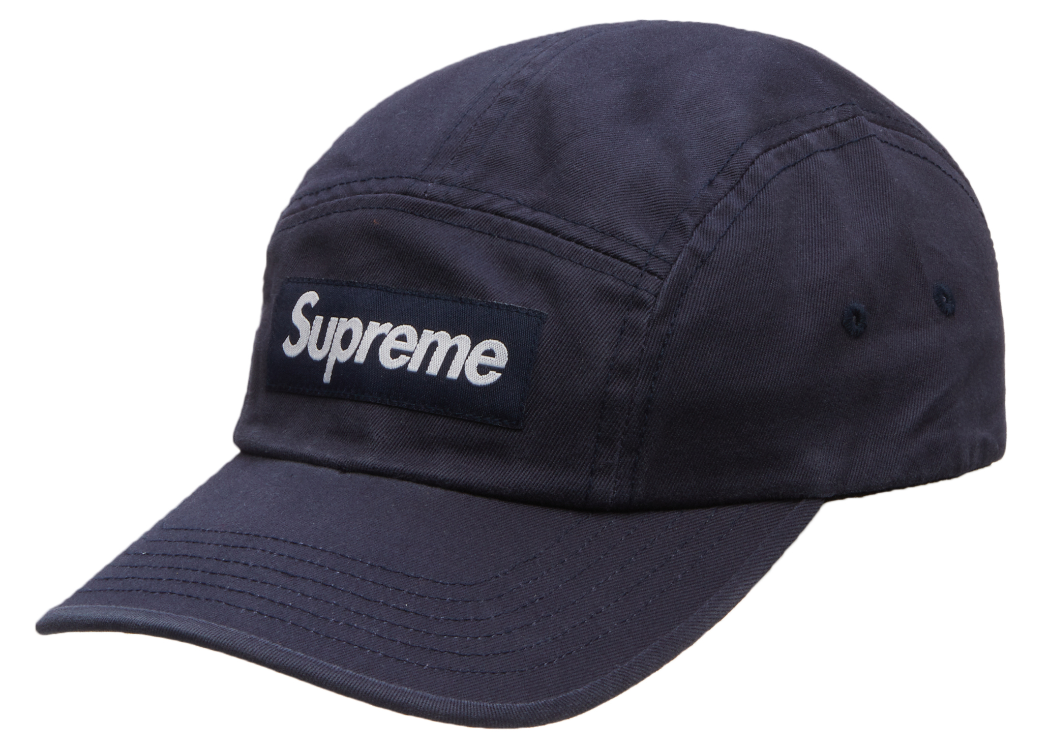 Supreme Washed Chino Twill Camp Cap (FW22) Navy