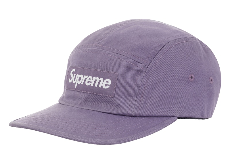 Supreme Washed Chino Twill Camp Cap (FW23) Dusty Purple - FW23 - US