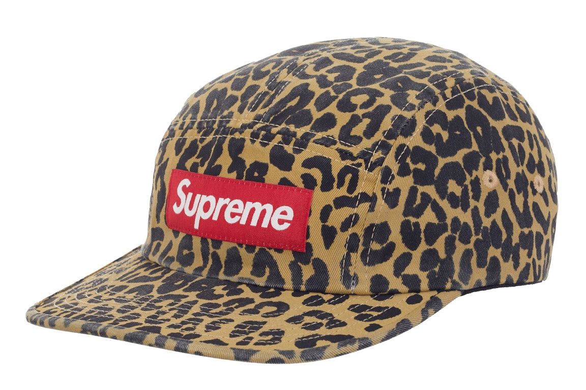 Pre-owned Supreme Washed Chino Twill Camp Cap (fw23) Leopard