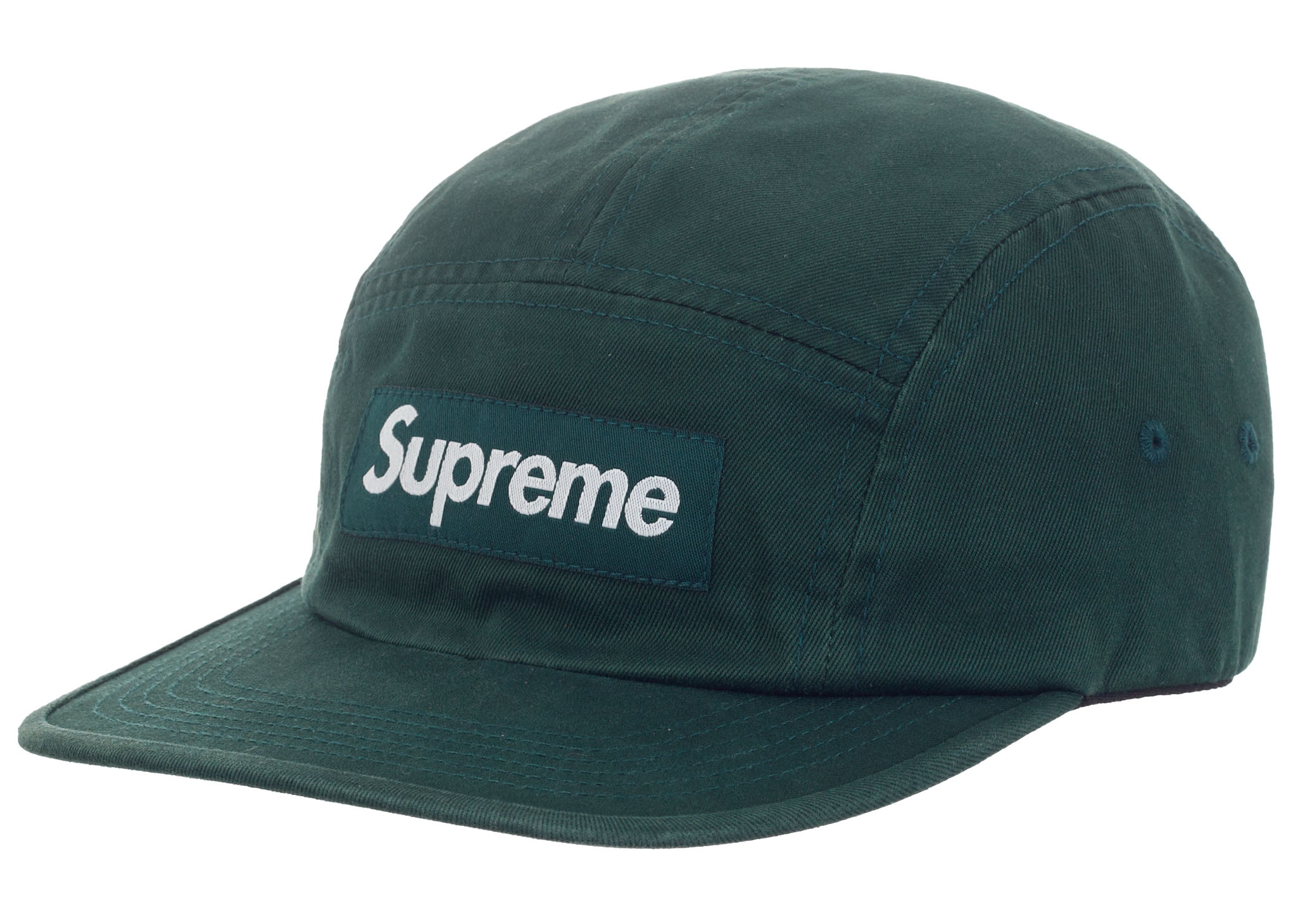 Supreme Washed Chino Twill Camp Cap (FW23) Pine Green - FW23 - US