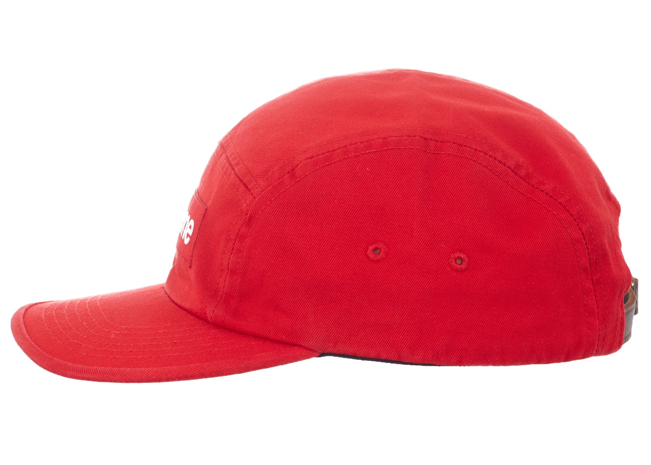 Supreme Washed Chino Twill Camp Cap (FW23) Red