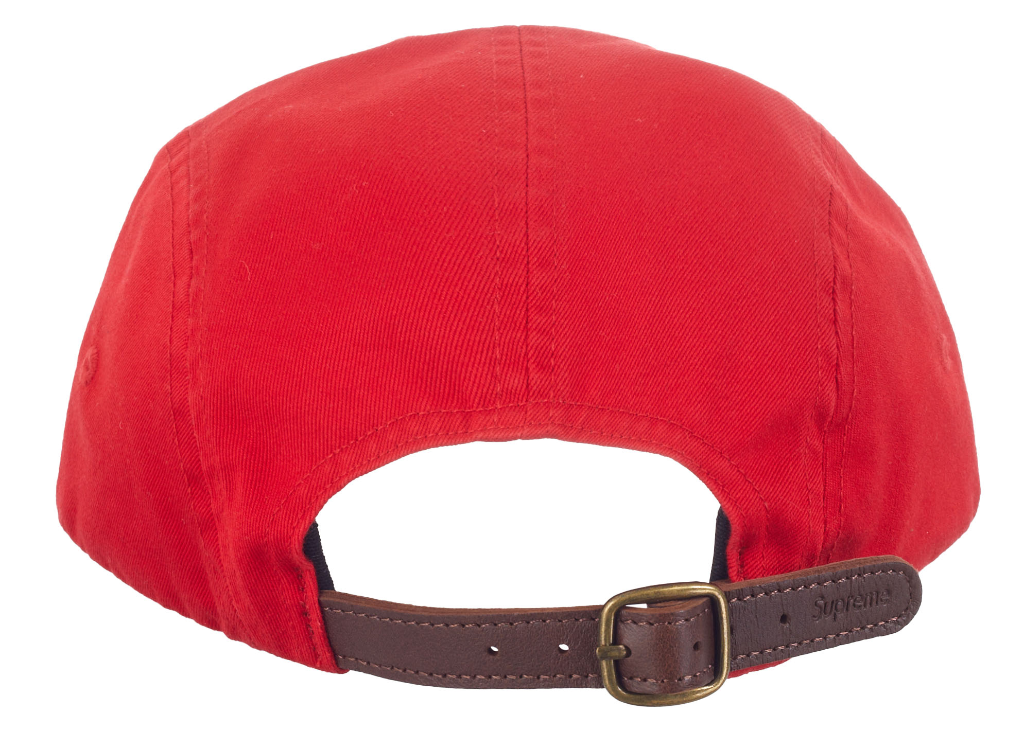 Supreme Washed Chino Twill Camp Cap (FW23) Red - FW23 - GB