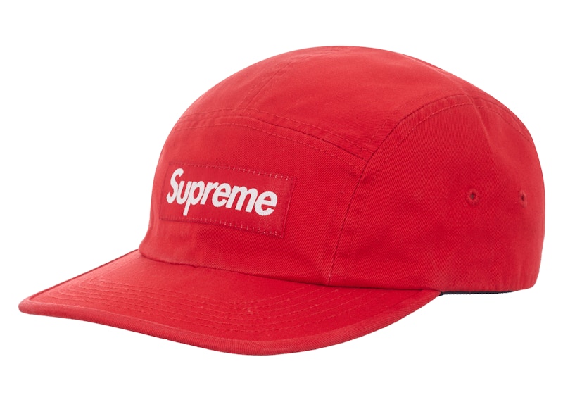 Supreme Washed Chino Twill Camp Cap (FW23) Red - FW23 - JP