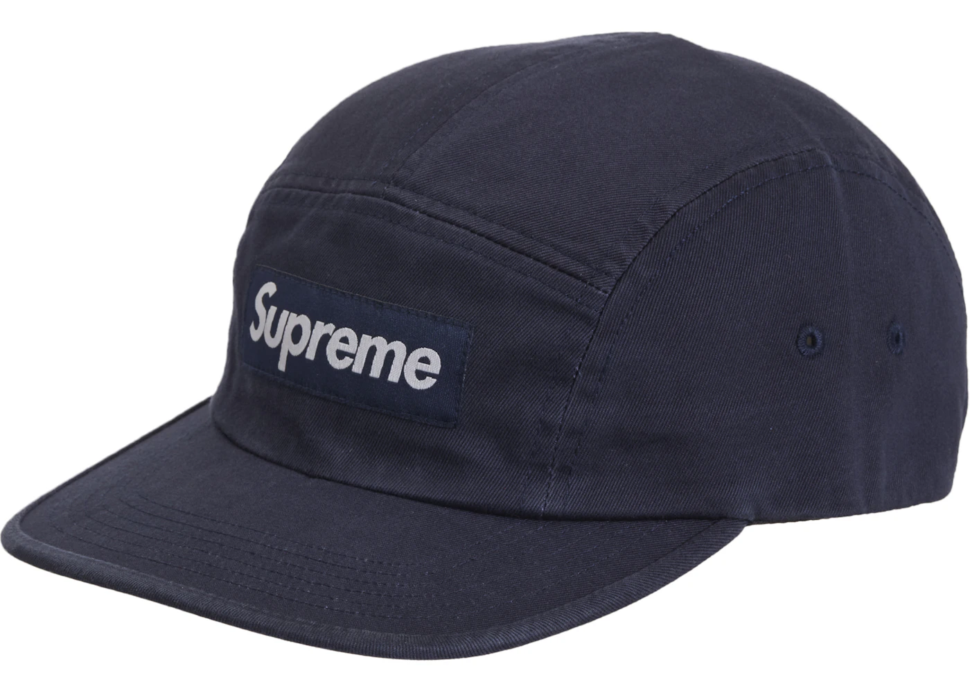 Supreme Washed Chino Twill Camp Cap (FW24) Navy FW24 US