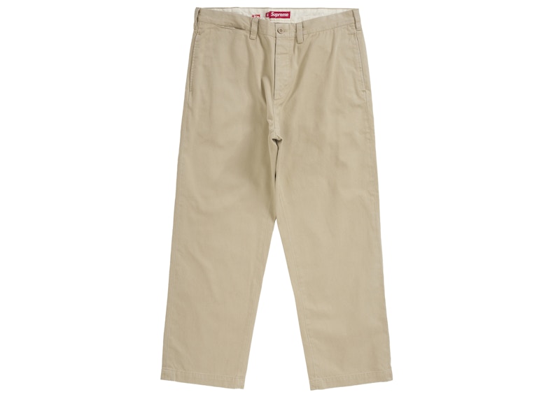 Pre-owned Supreme Washed Chino Twill Camp Cap (fw25) In Brown