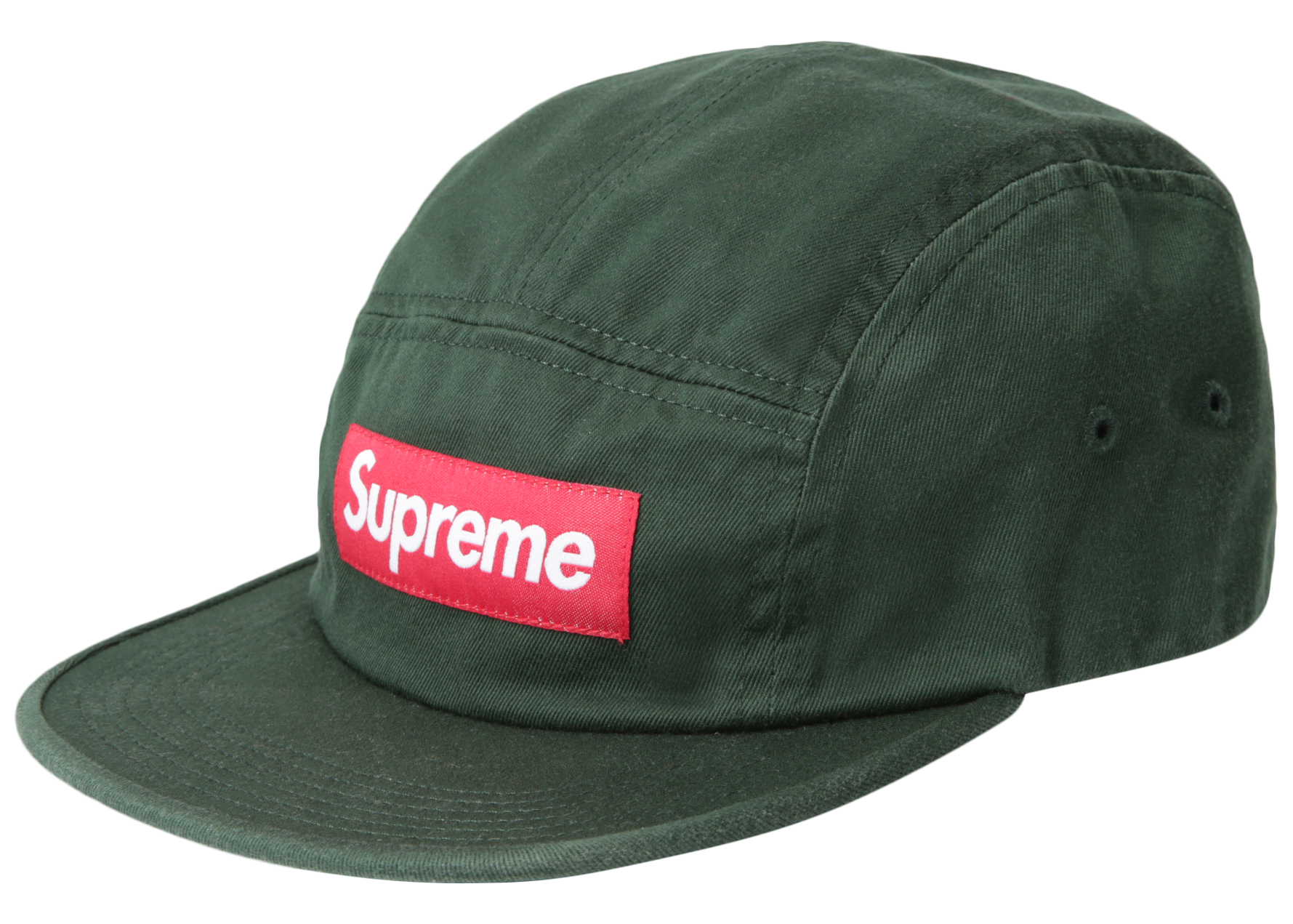 Supreme Washed Chino Twill Camp Cap Pine - FW17 - US
