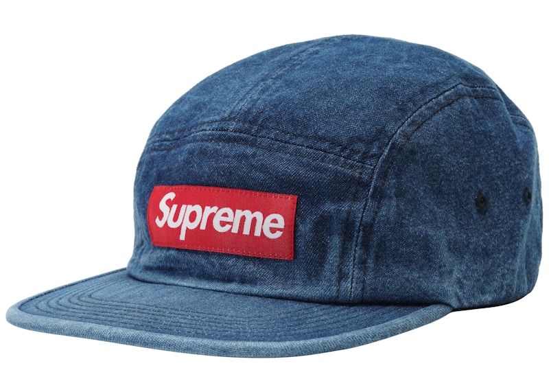 18aw Supreme Washed Camp Cap Denim 正規品-