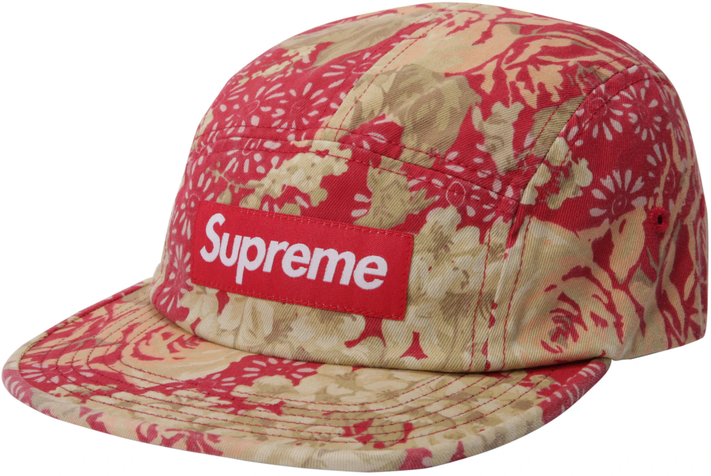 Supreme Washed Chino Twill Camp Cap (SS18) Floral - SS18 - US