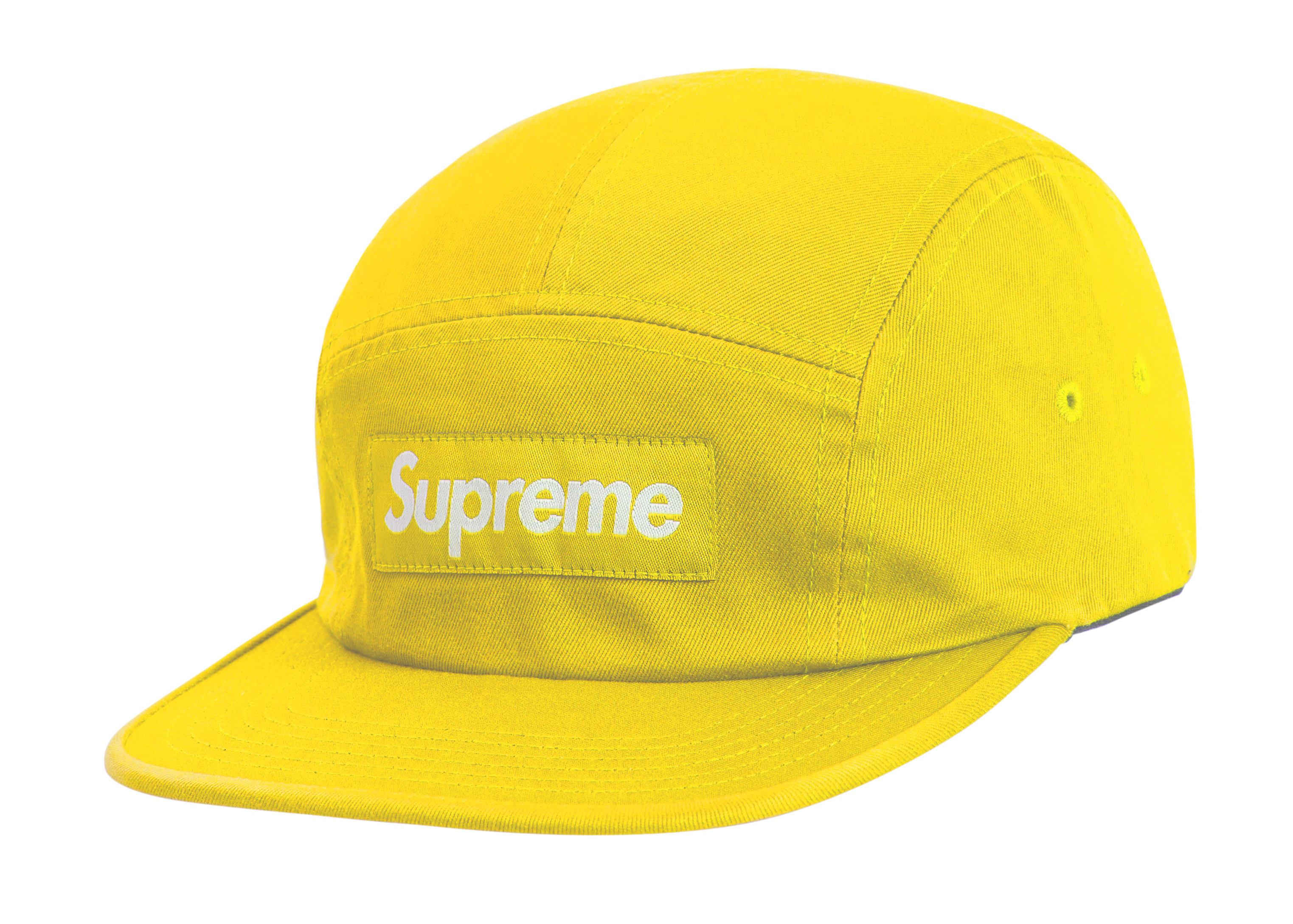 Supreme Washed Chino Twill Camp Cap (SS19) Yellow
