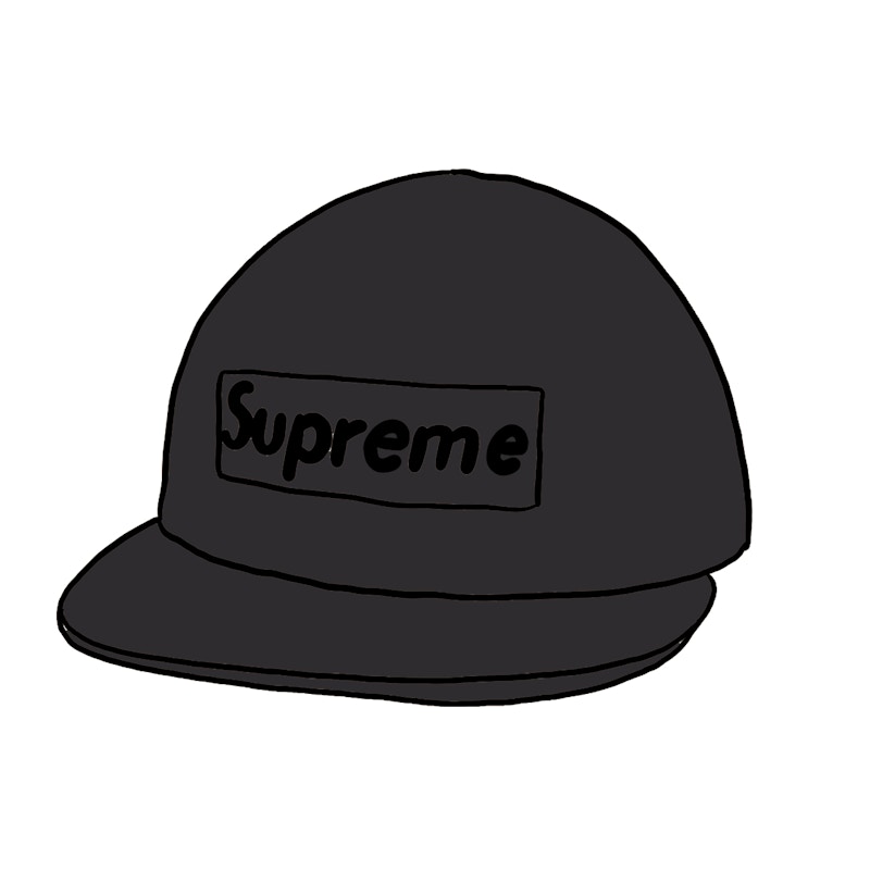 Supreme Washed Chino Twill Camp Cap (SS20) Black - SS20 - US