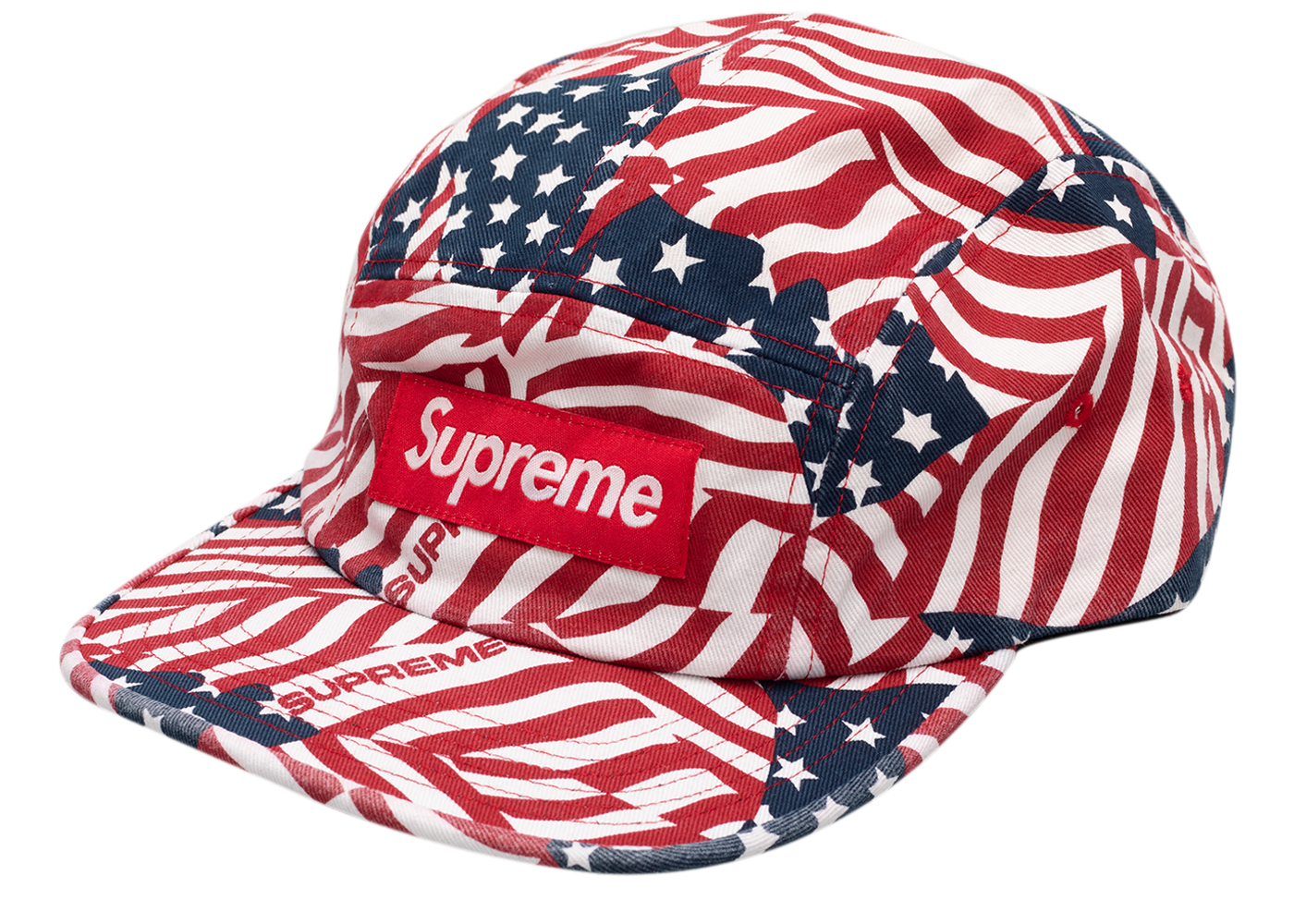 Supreme Washed Chino Twill Camp Cap (SS20) Flags