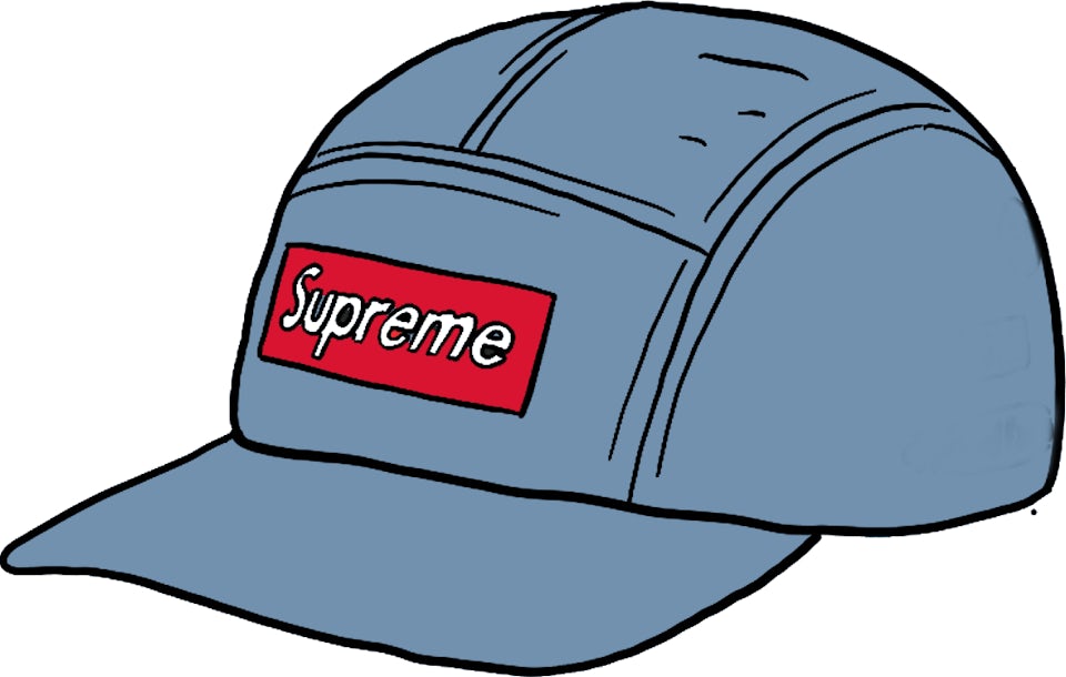 Supreme Washed Chino Twill Camp Cap (SS21) Denim - SS21 - US