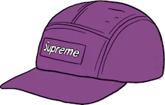 Supreme Washed Chino Twill Camp Cap Purple - SS16 - US