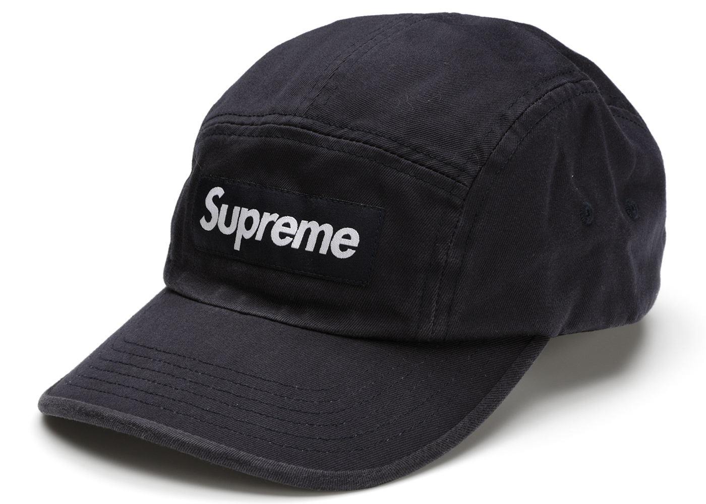 Supreme Washed Chino Twill Camp Cap (SS21) Navy