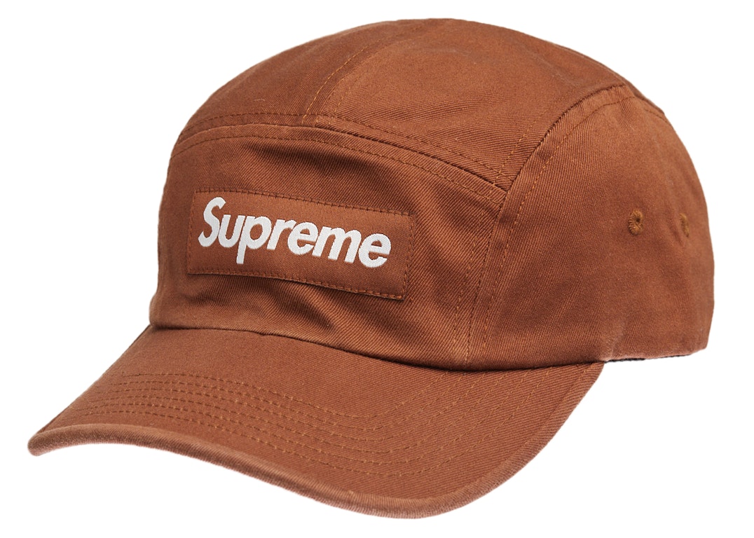 Pre-owned Supreme Washed Chino Twill Camp Cap Cap (ss22) Brown