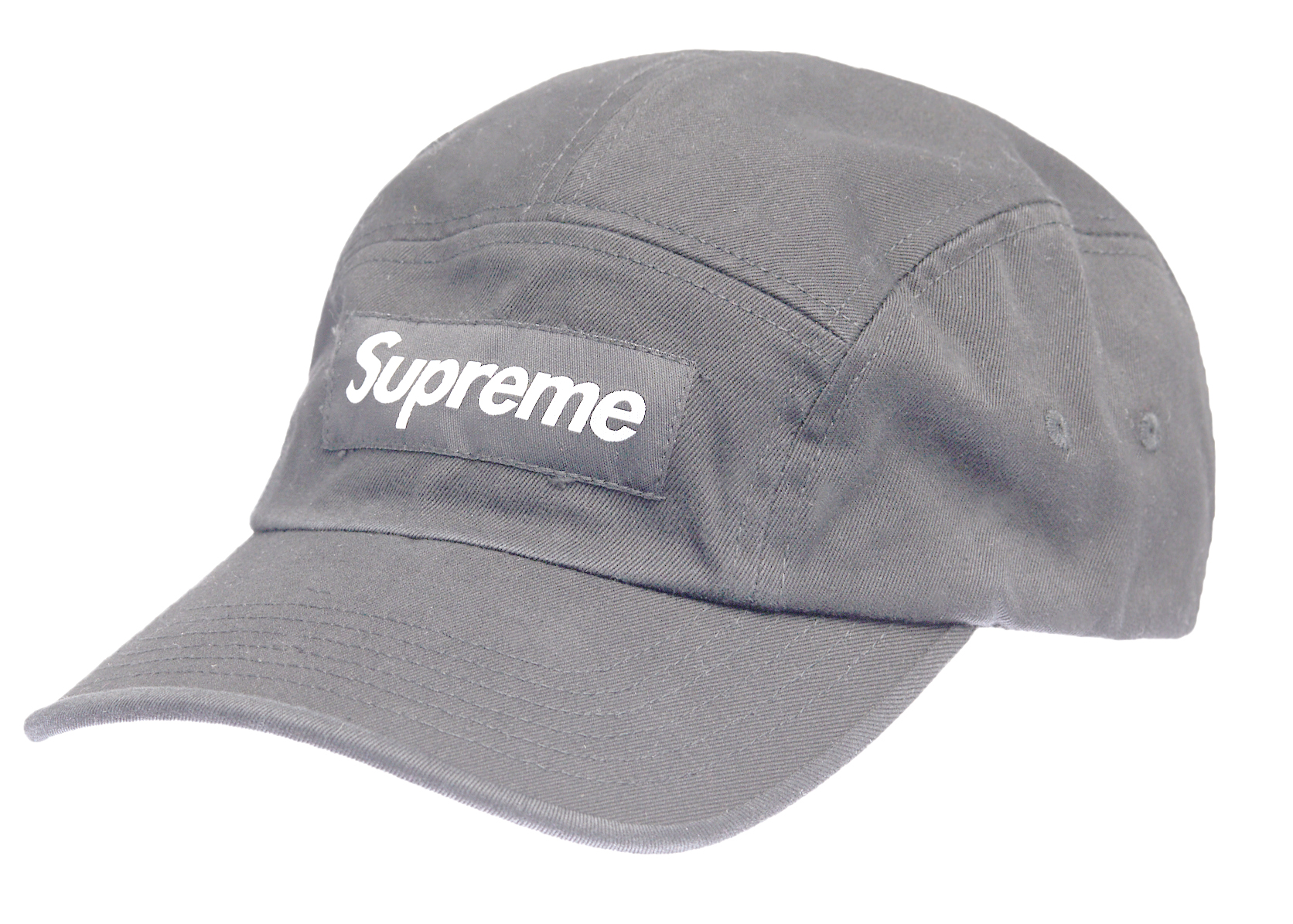 Supreme Washed Chino Twill Camp Cap Cap (SS22) Grey - SS22 - US