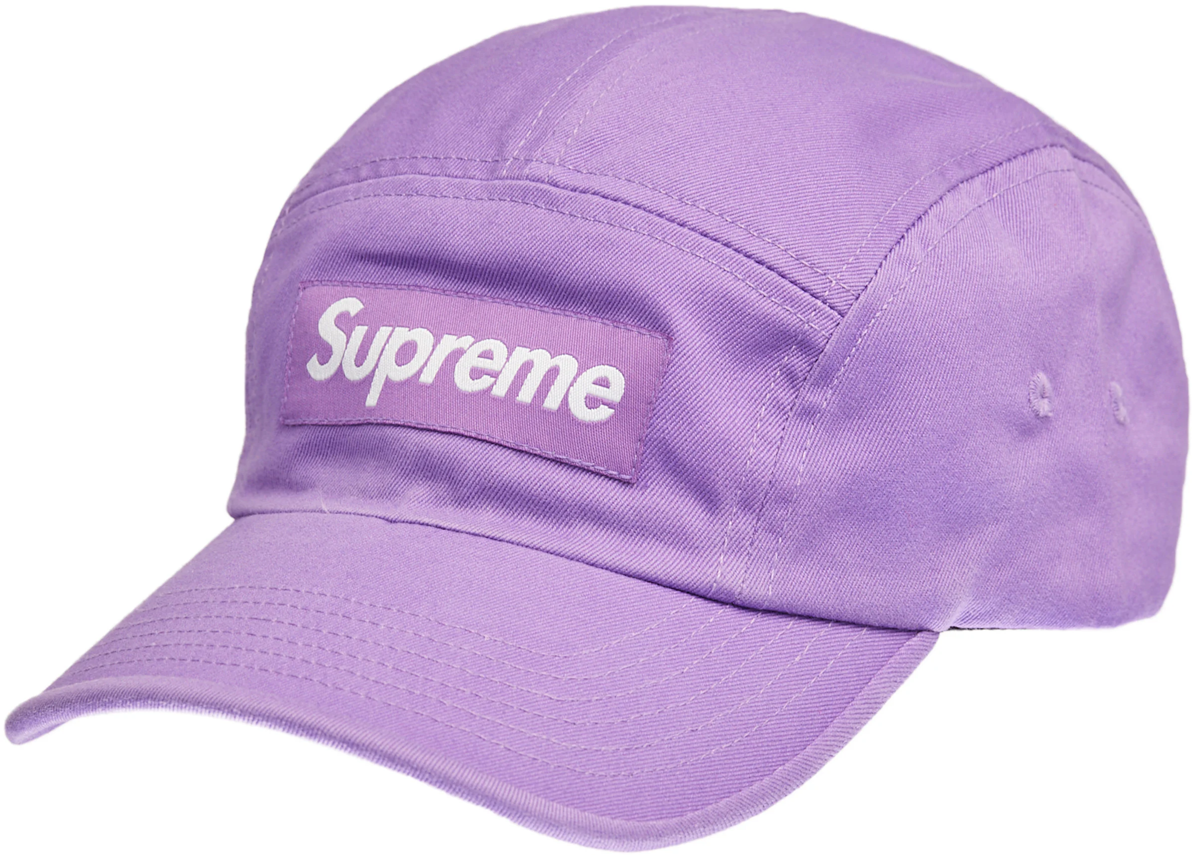 Supreme Washed Chino Twill Camp Cap Cap (SS22) Light Purple - SS22 - US
