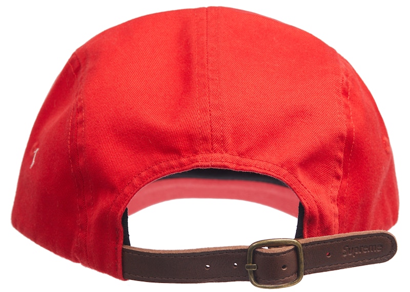 Supreme Washed Chino Twill Camp Cap Cap (SS22) Red