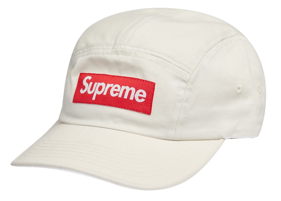 Pre-owned Supreme Washed Chino Twill Camp Cap Cap (ss22) Stone