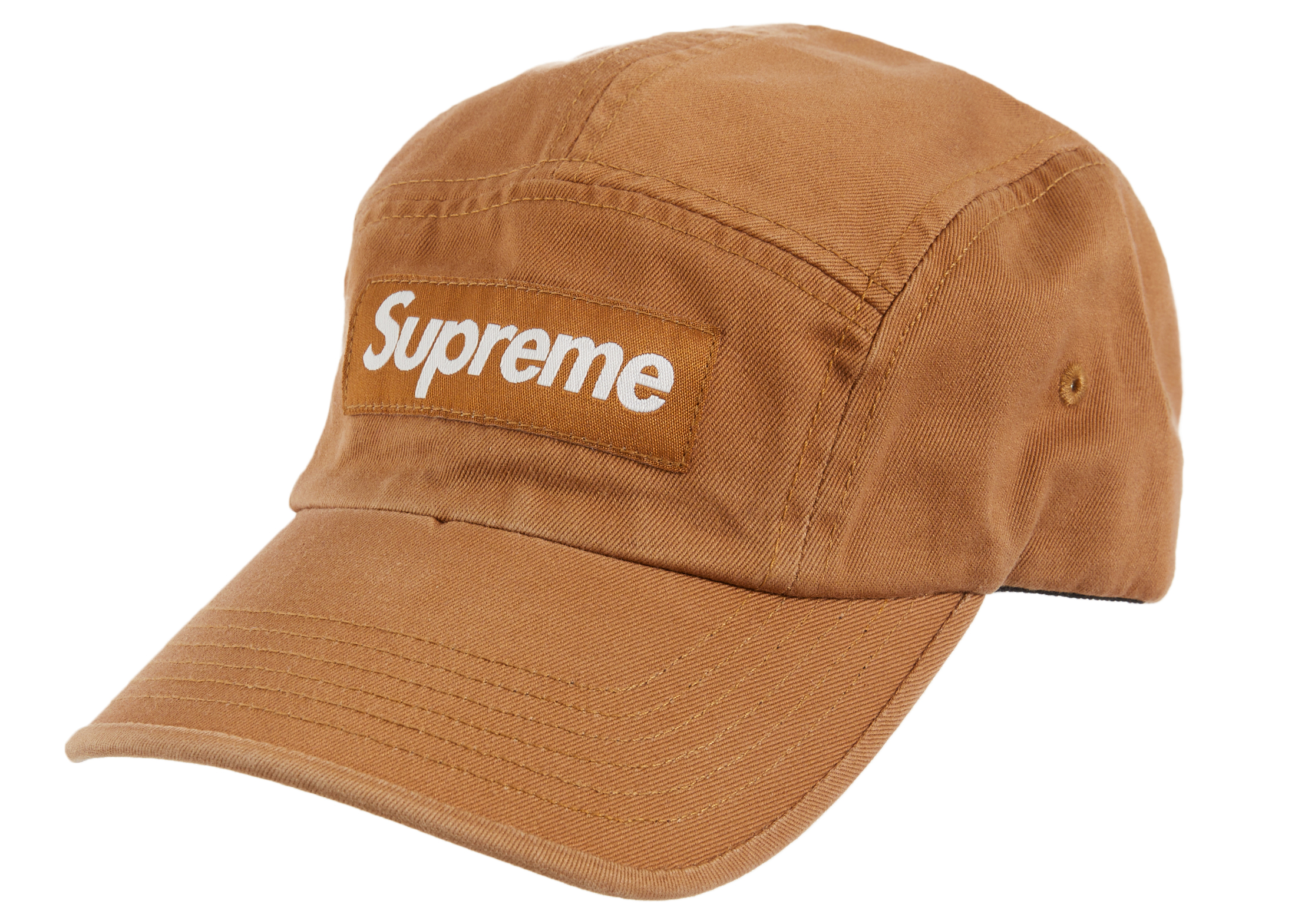Supreme Washed Chino Twill Camp Cap (SS23) Brown - SS23 - US