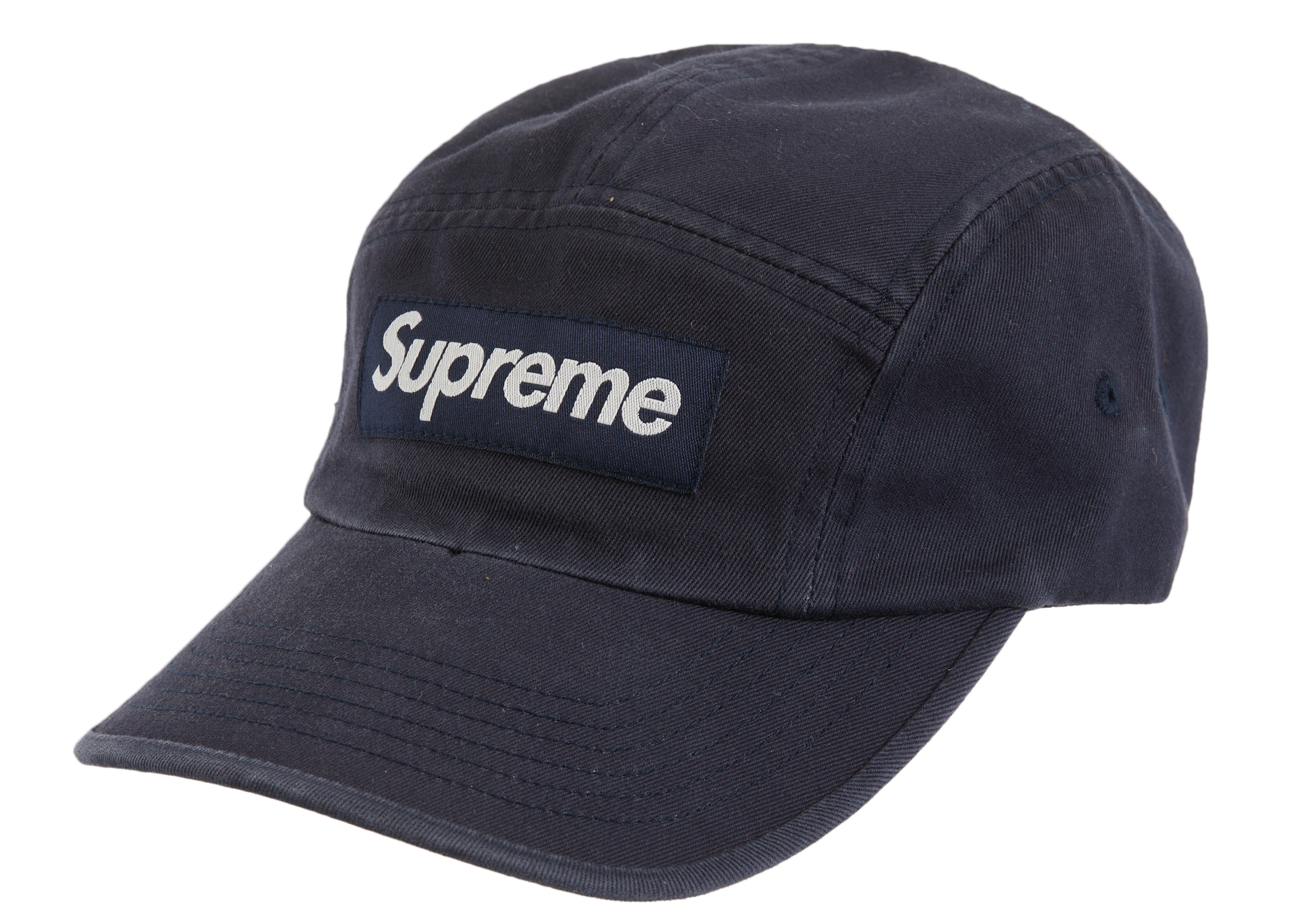 Supreme Washed Chino Twill Camp Cap (SS23) Black - SS23 - US