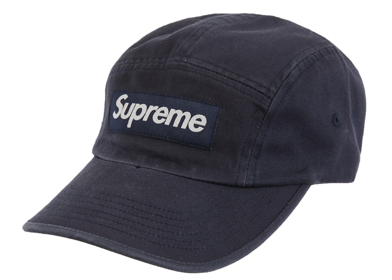 Supreme Washed Chino Twill Camp Cap Navyキャップ - キャップ