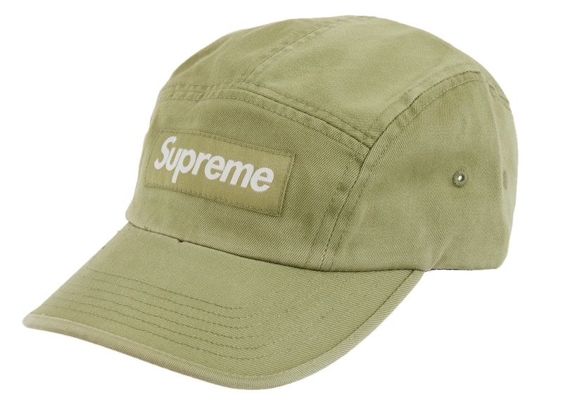 supreme 23ss Washed Chino Twill Camp Cap-