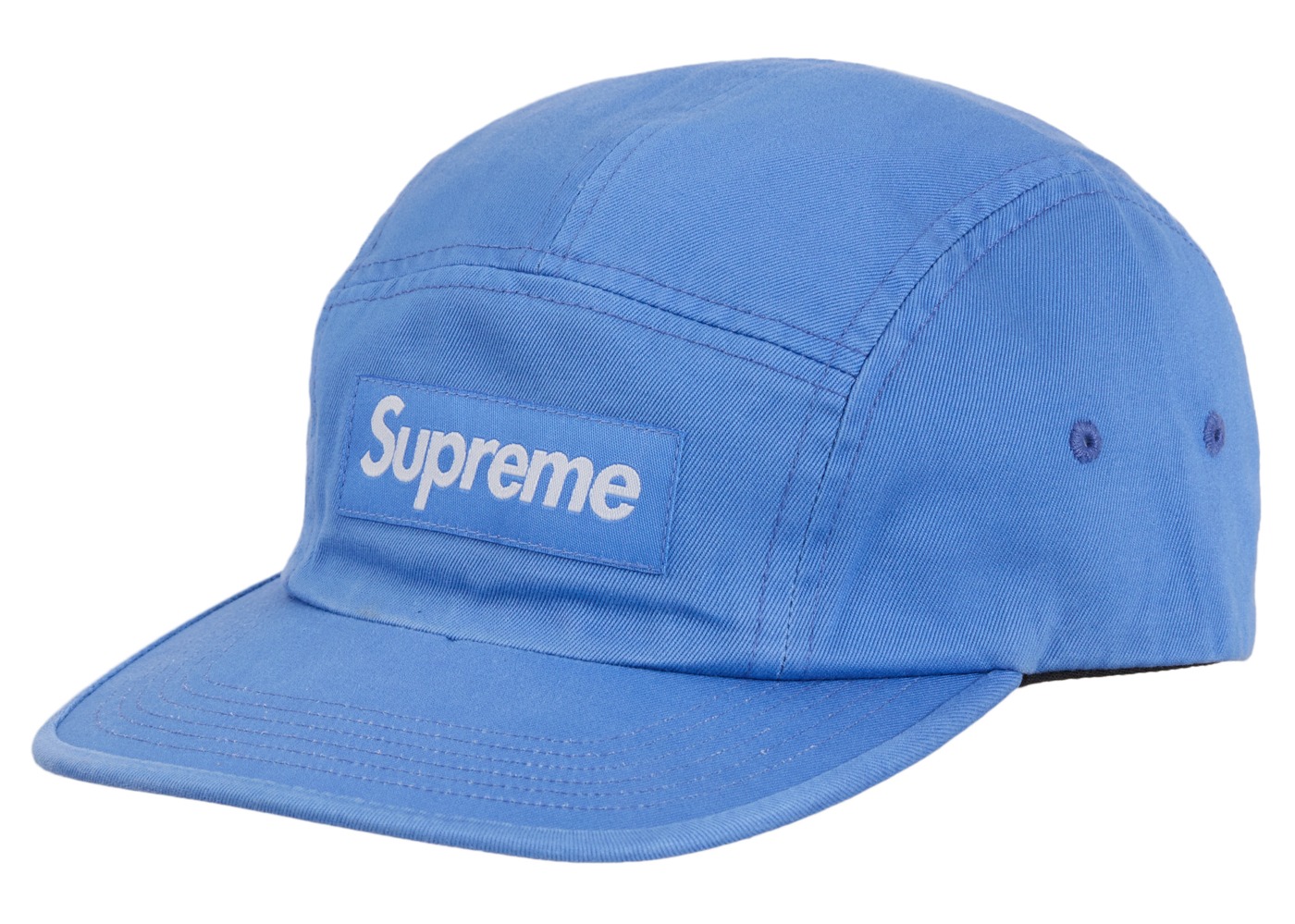 Supreme Washed Chino Twill Camp Cap SS24 Blue