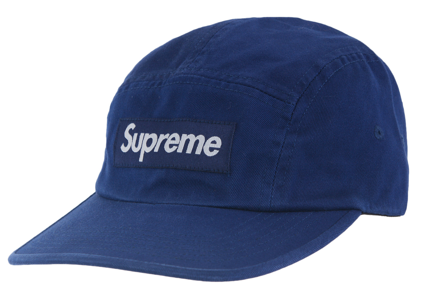 Supreme Washed Chino Twill Camp Cap (SS24) Navy