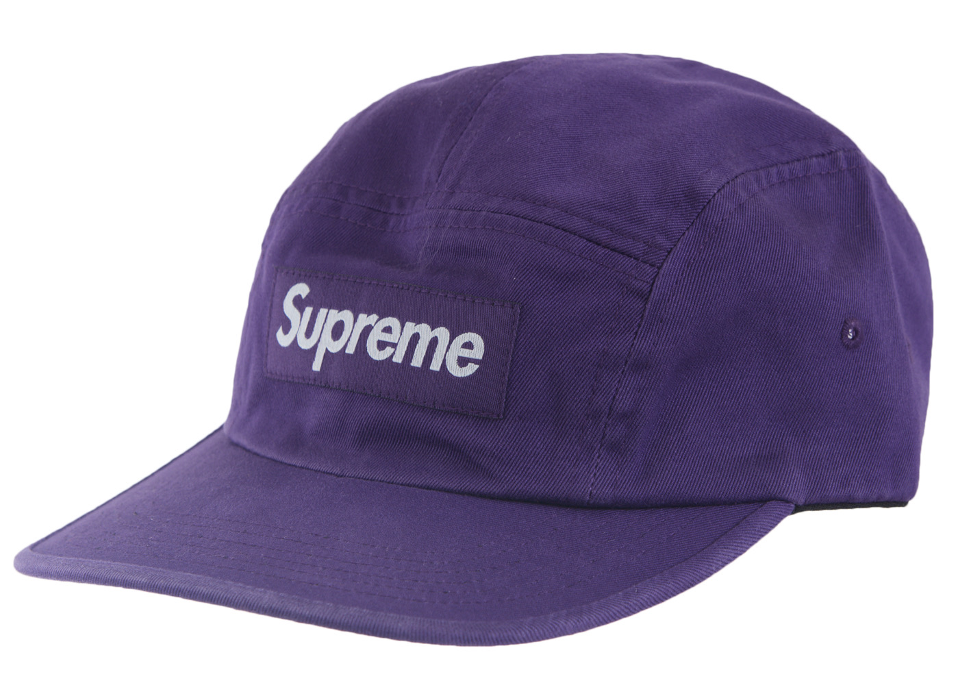 Supreme Washed Chino Twill Camp Cap (SS24) Purple