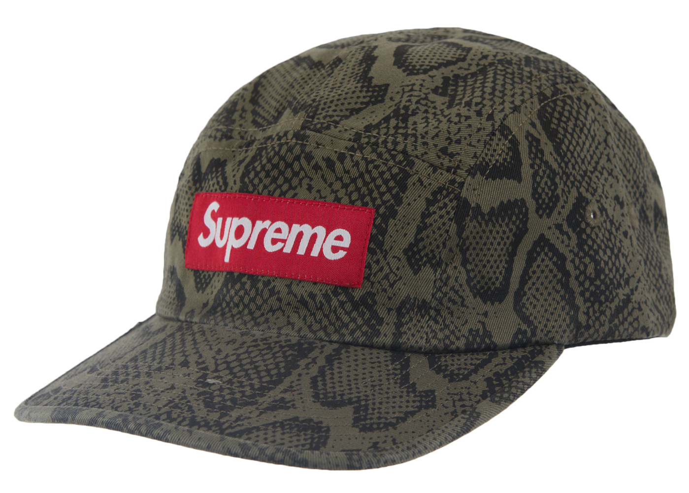 Supreme Washed Chino Twill Camp Cap (SS24) Snake