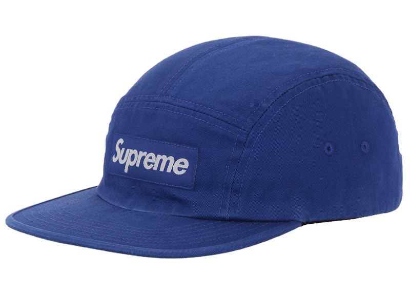 Supreme Washed Chino Twill Camp Cap (SS26) Blue - SS26 - US