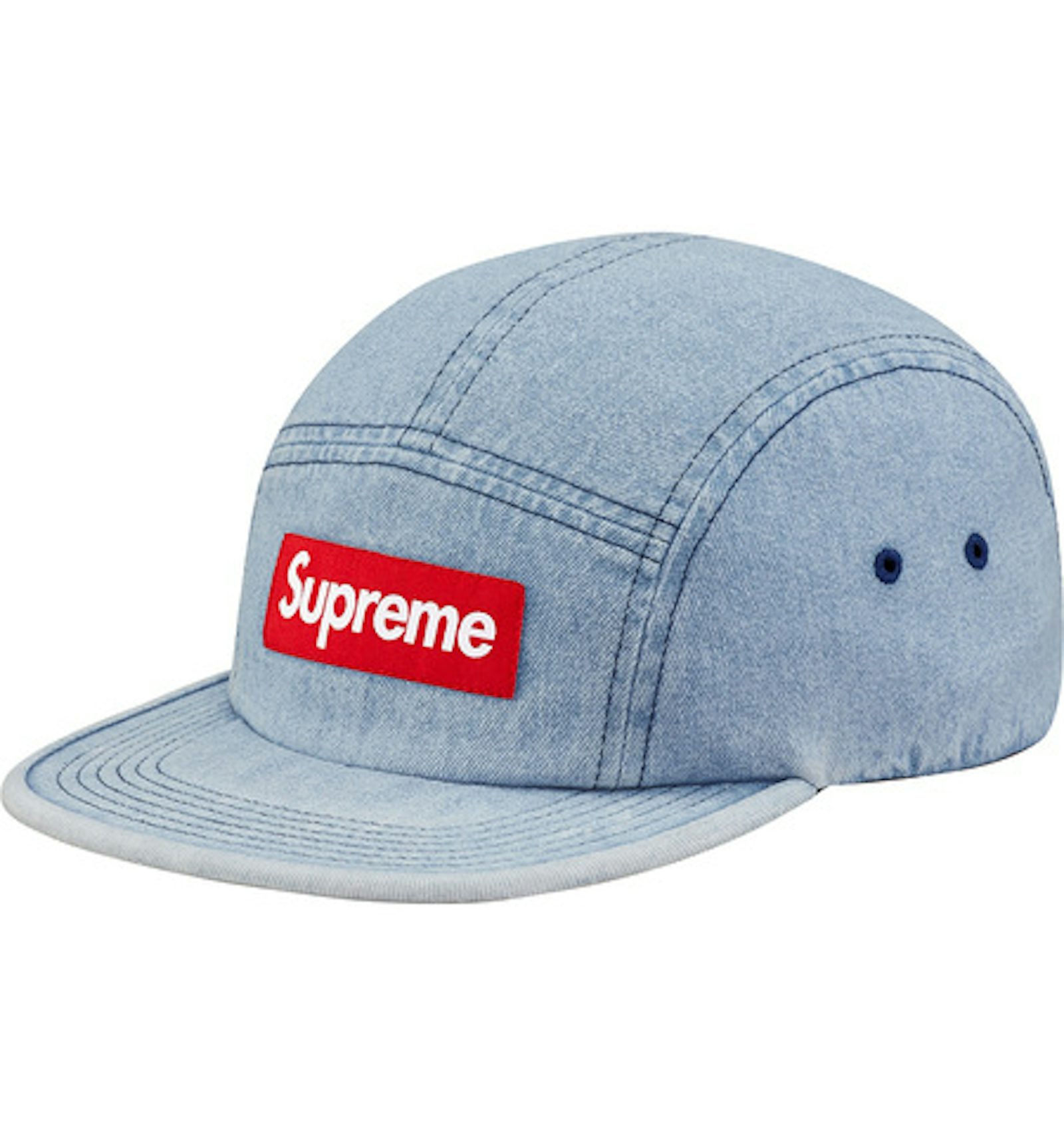 Supreme washed chino twill camp cap denim Clearance