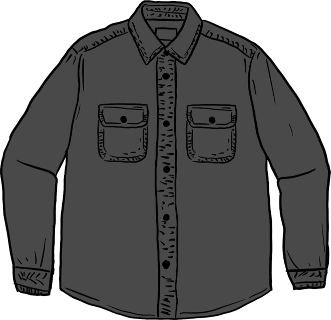 Supreme Corduroy Shirt Black-