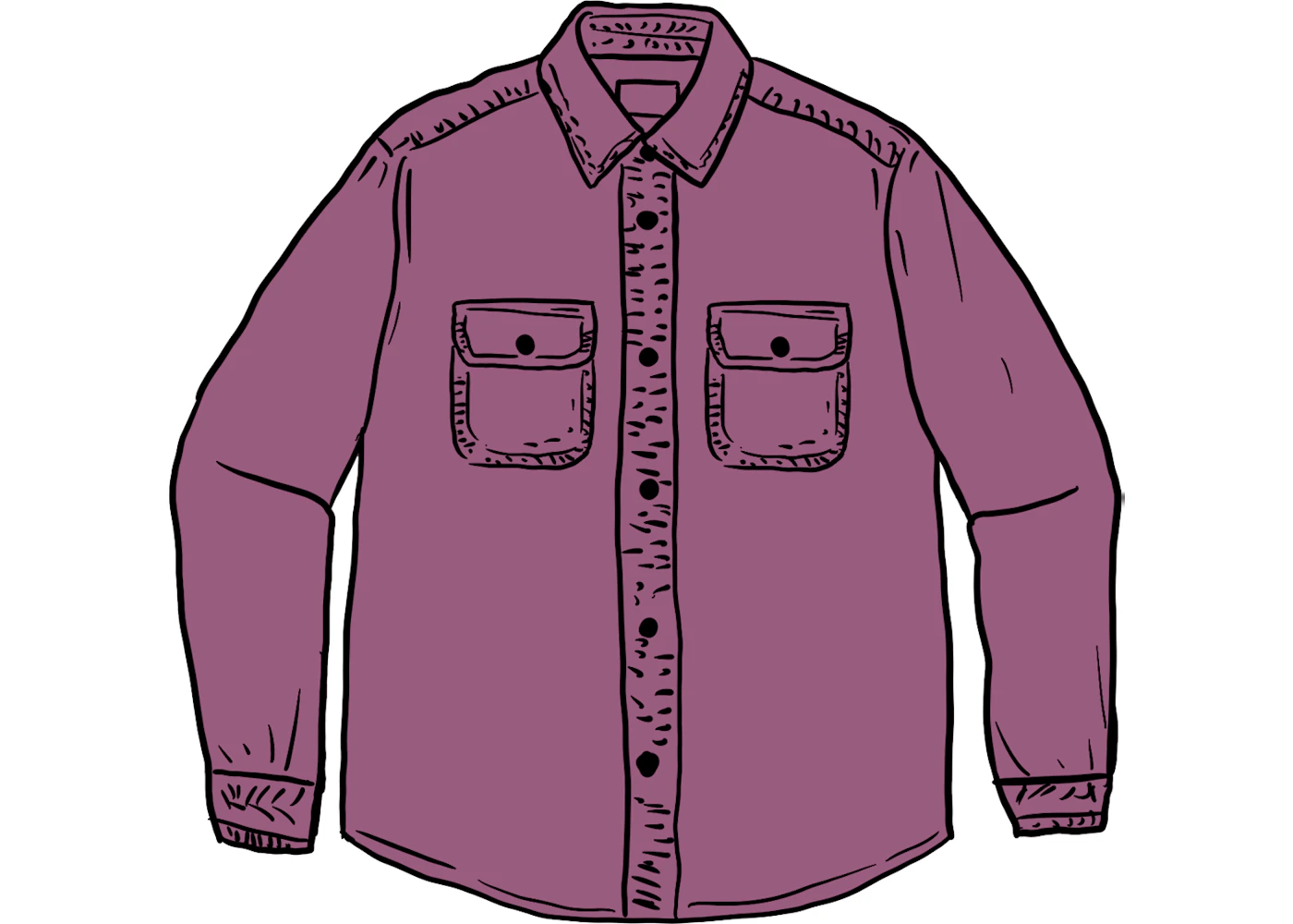 Supreme Washed Corduroy Shirt Purple Men's - SS21 - US Supreme Washed Corduroy Shirt Purple Men's - SS21 - US