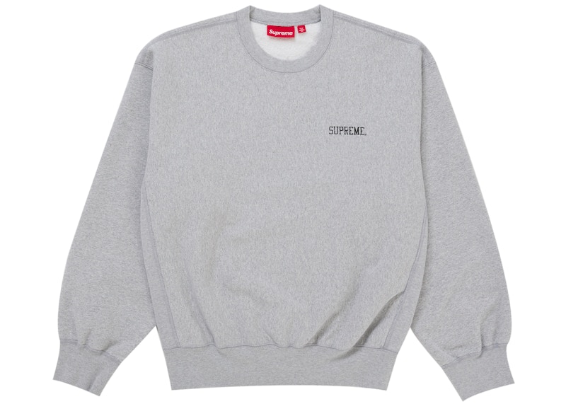 Supreme Washed Crewneck Grey