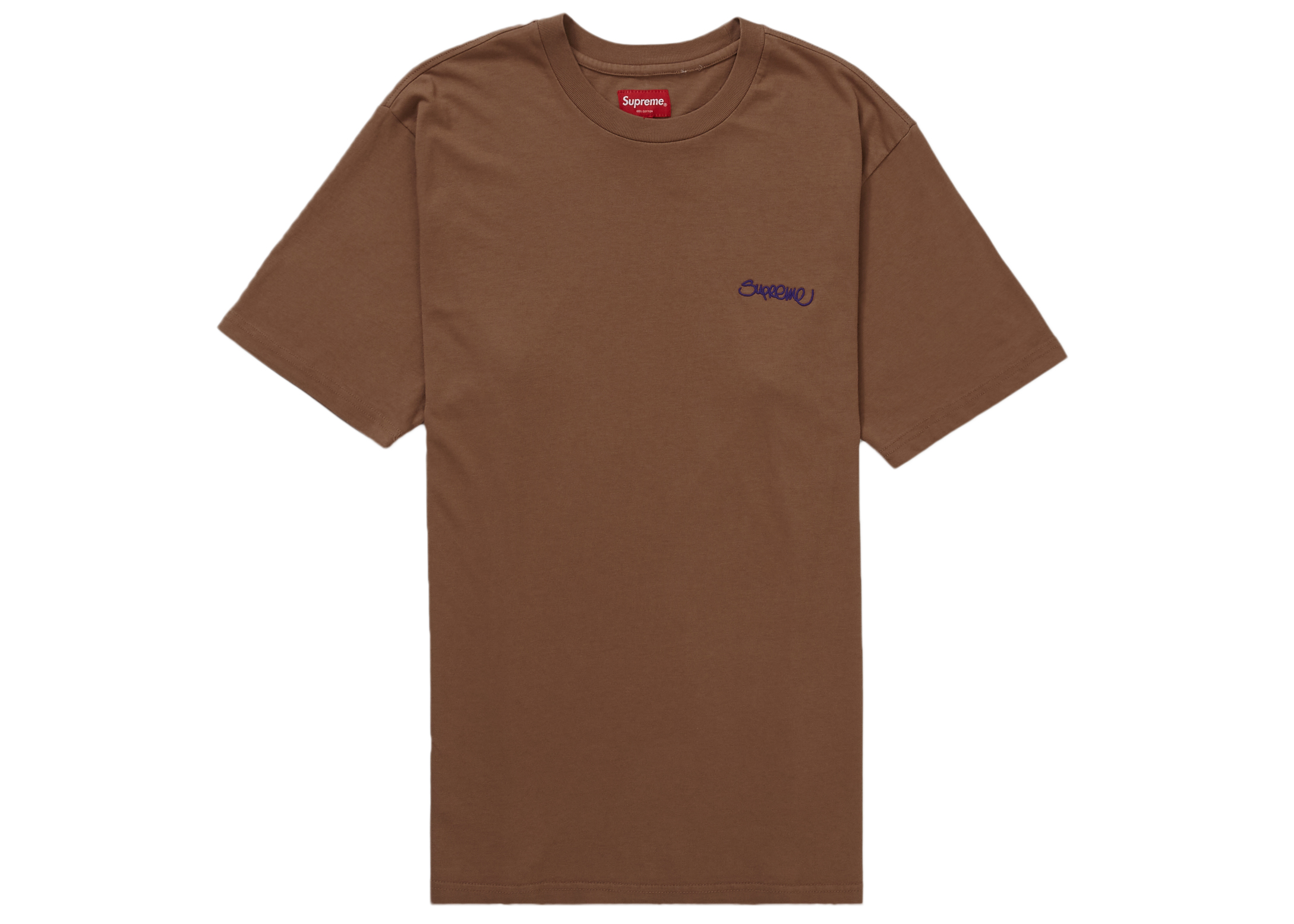 Supreme Washed Handstyle S/S Top Brown Men's - SS22 - US
