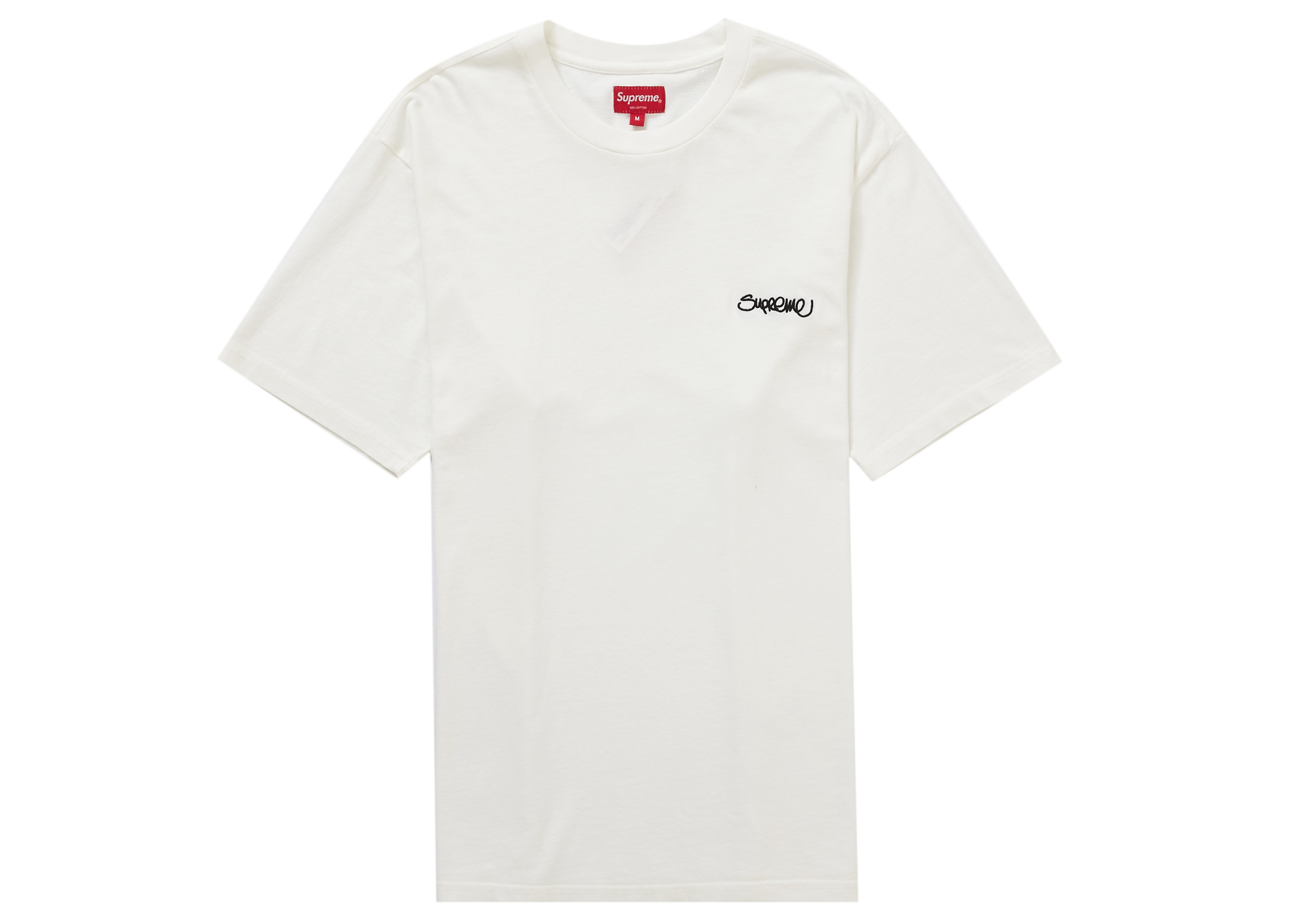 Supreme Washed Handstyle S/S Top White