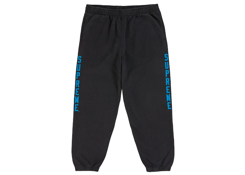 Pantaloni sportivi Supreme Washed Logo neri