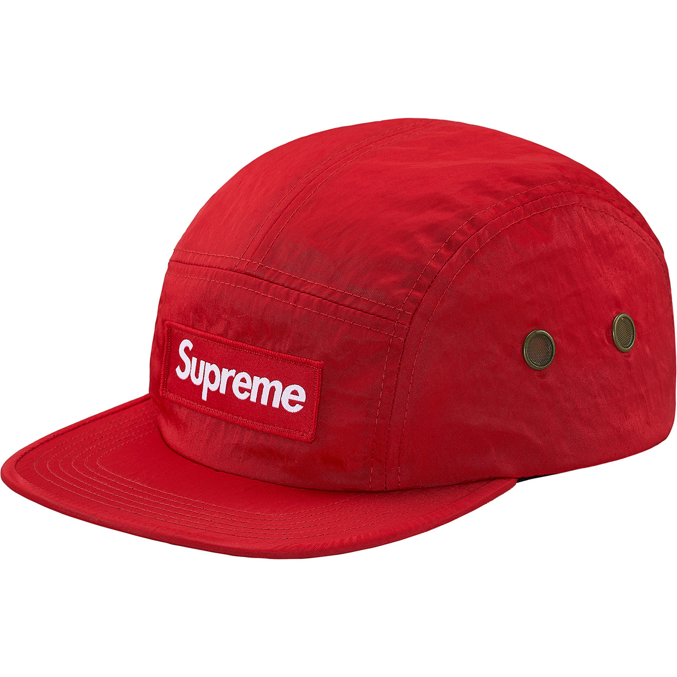 Supreme Washed Nylon Camp Cap Red - FW17 - US